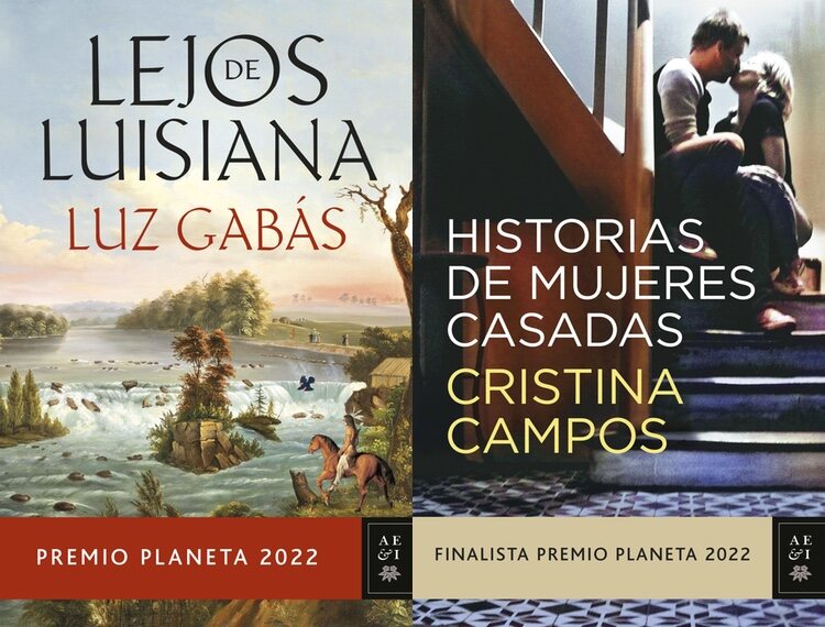 Portada de 'Lejos de Luisiana' y de 'Historias de mujeres casadas'