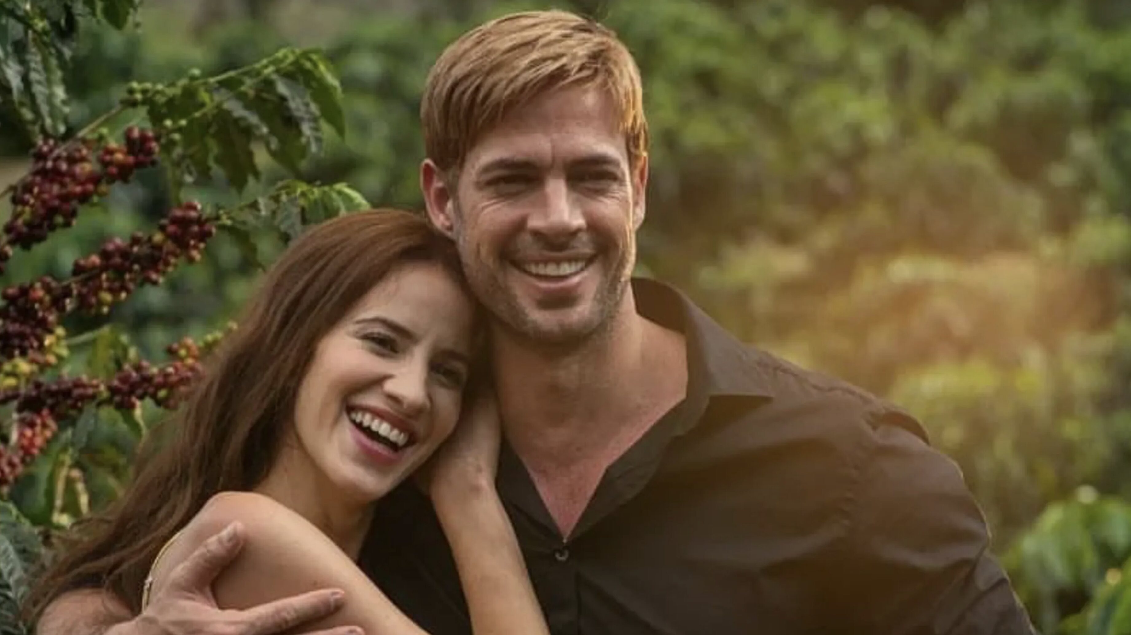 William Levy con su compañera de 'Café con aroma de mujer'