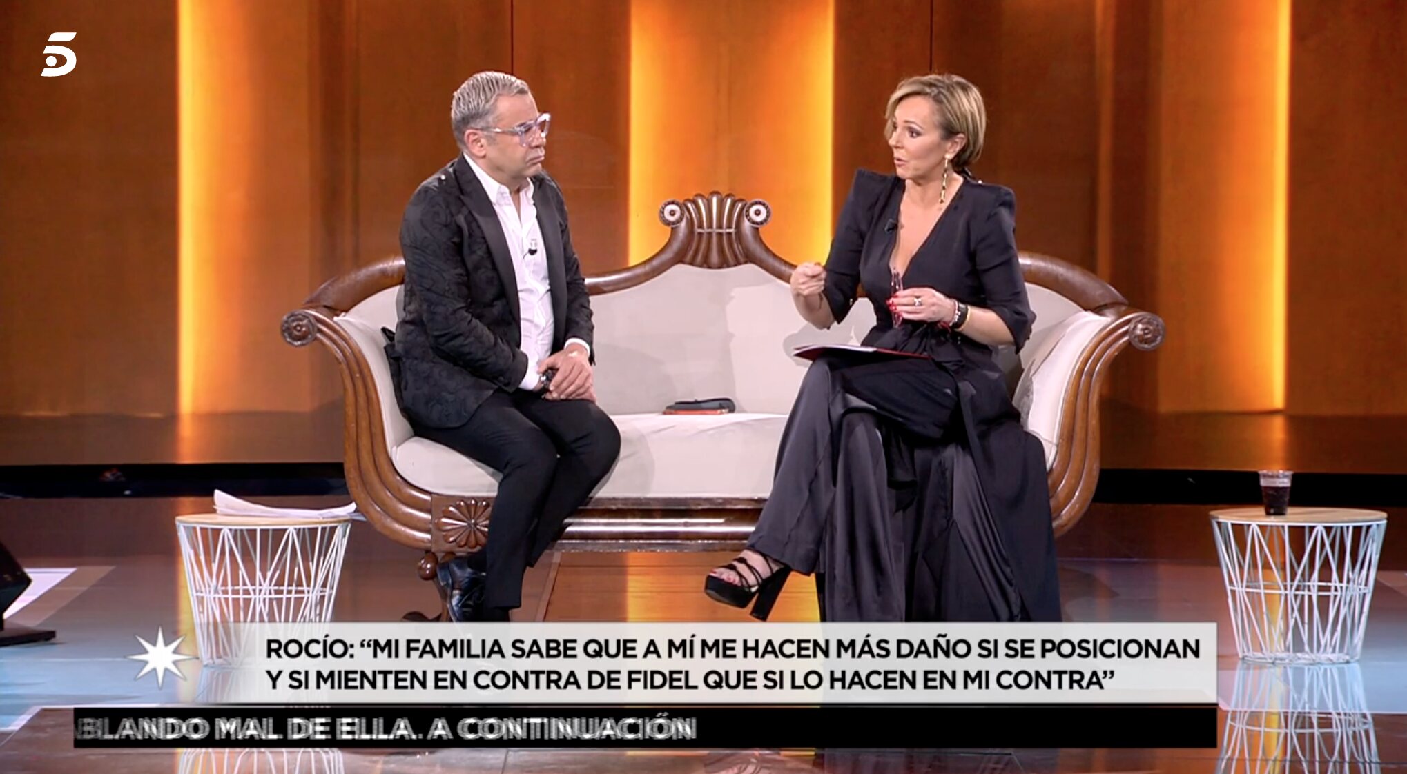 Rocío Carrasco ha estado en plató de nuevo | Foto: Telecinco.es