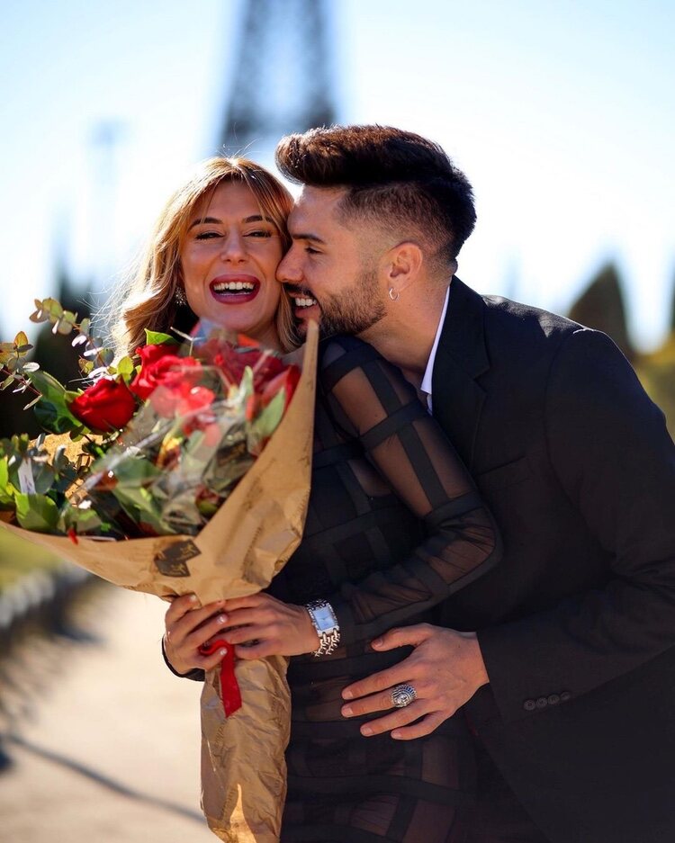 Bea Retamal y Dani G en San Valentín. Foto / Instagram