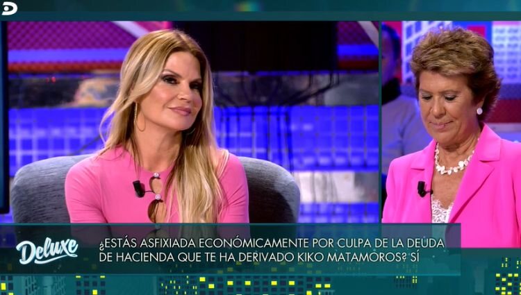 Makoke contestando sobre sus deudas económicas/ Foto: Telecinco