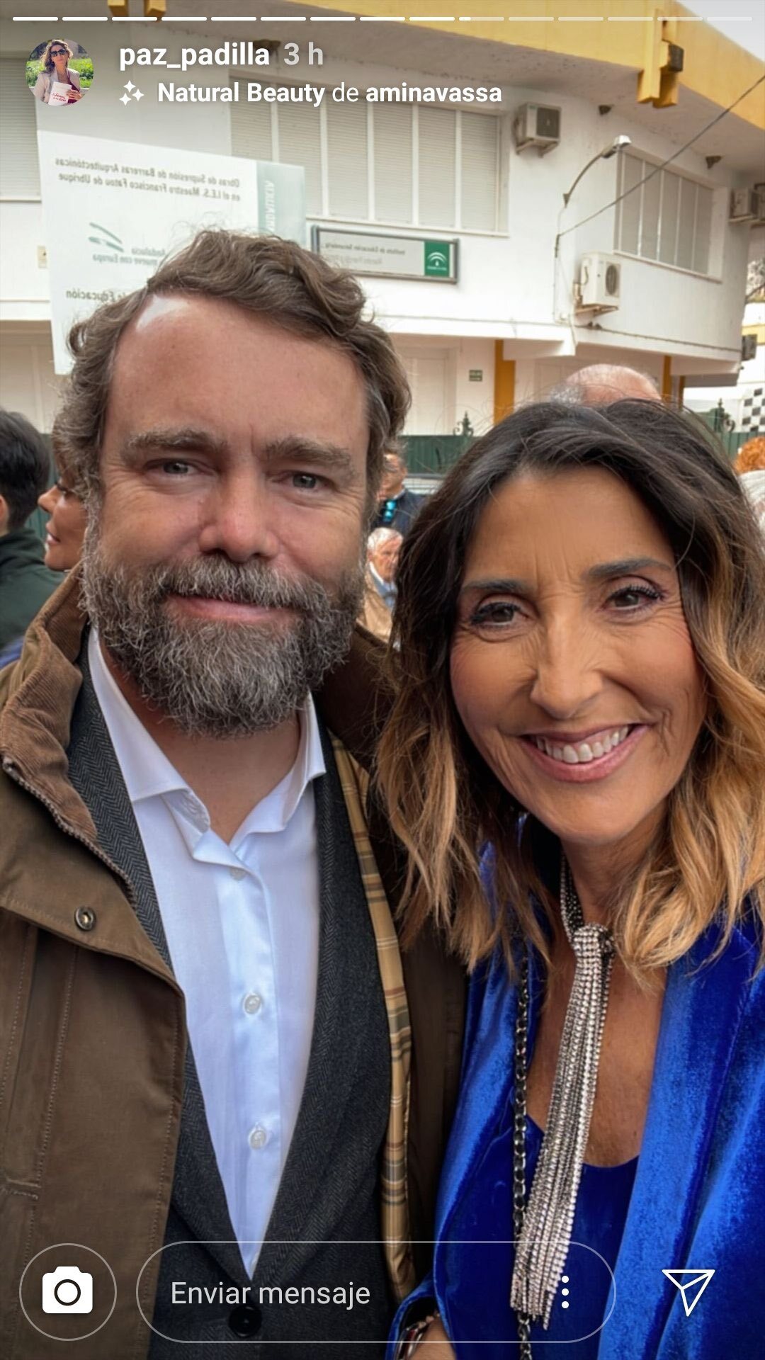 Paz Padilla con Iván Espinosa de los Monteros | Foto: Instagram