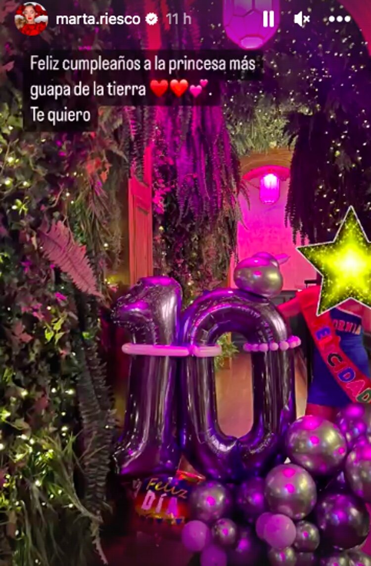 El cumpleaños organizado por Marta Riesco | Instagram