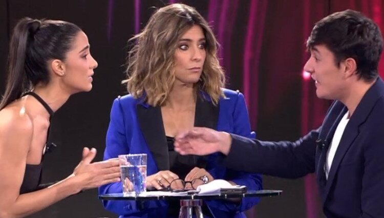 Javi y Claudia en el debate