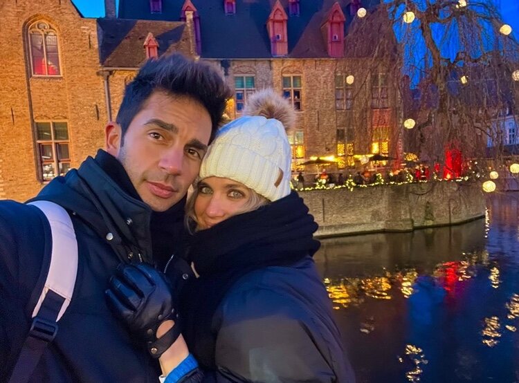 Santi Burgoa y Vanesa Romero en Bruselas | Instagram