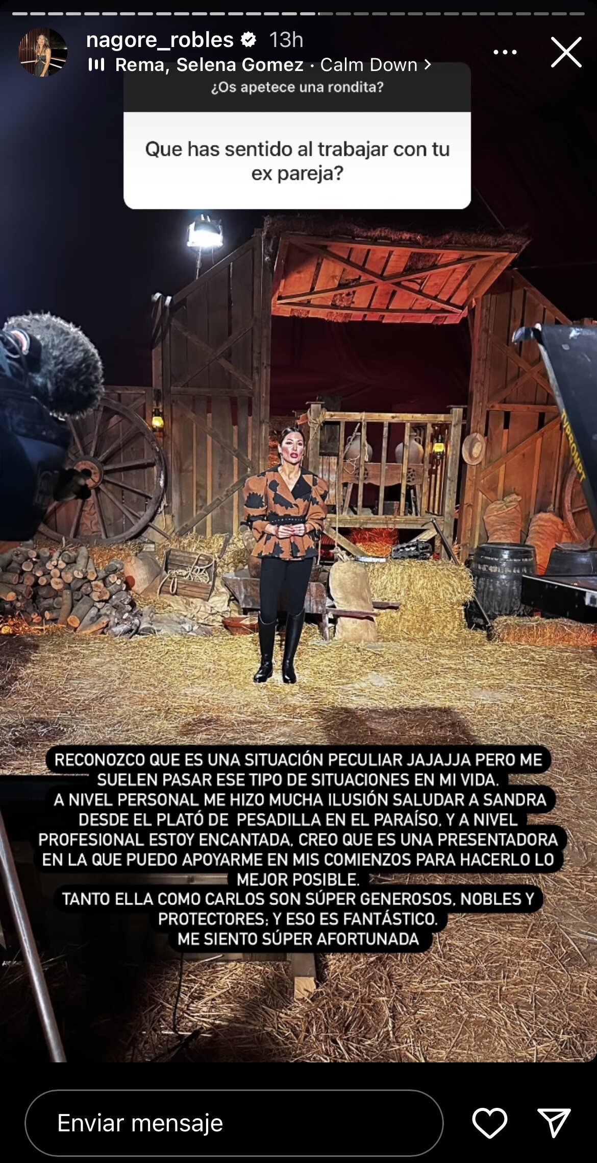 Nagore Robles en sus redes sociales / Foto: Instagram