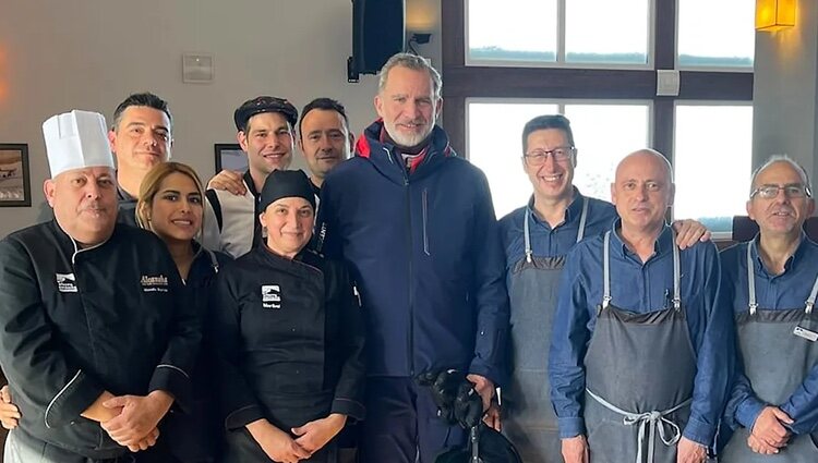 El Rey Felipe en el restaurante | Instagram