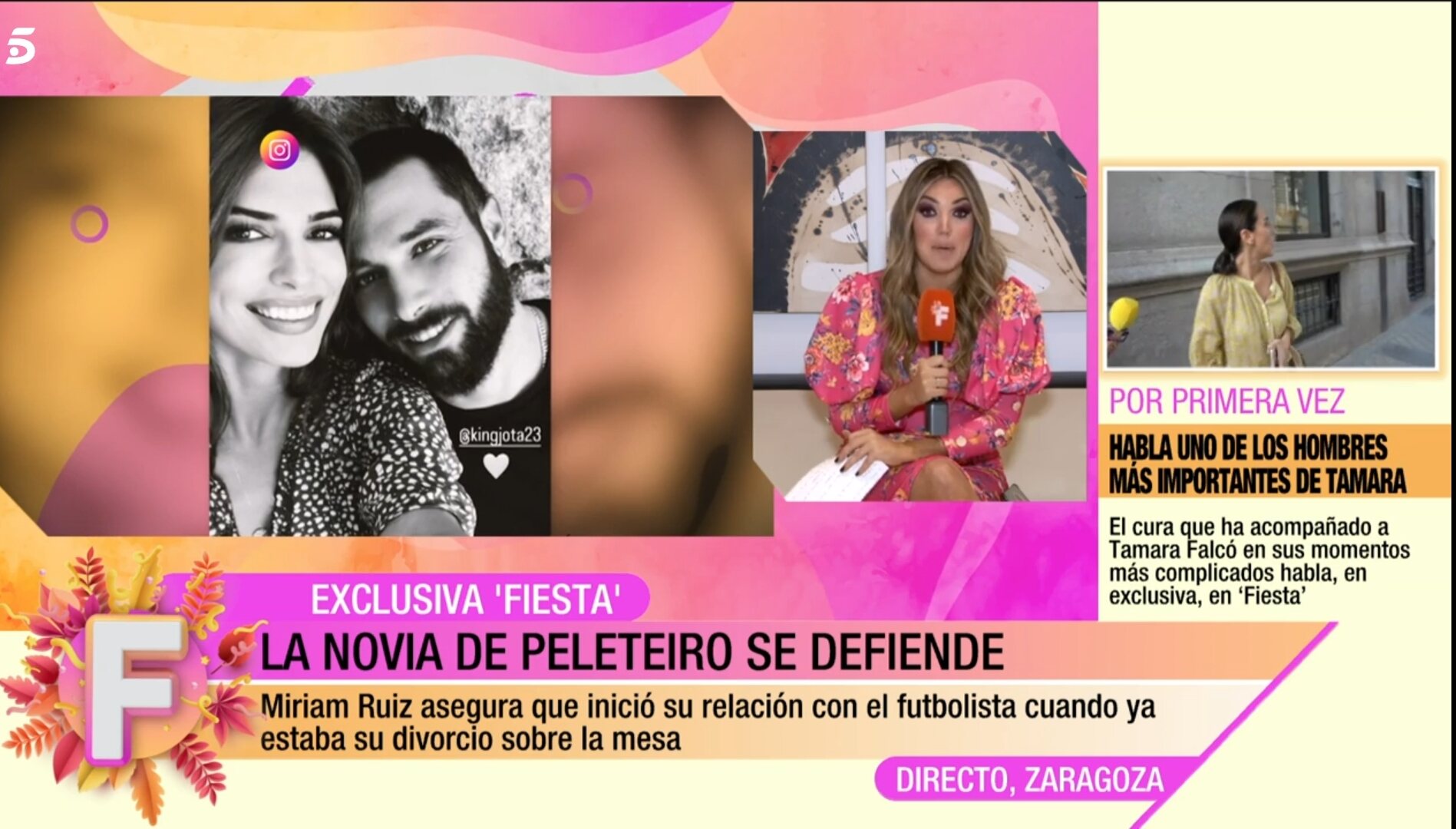 Marta Riesco habla con la pareja para 'Fiesta' / Foto: Telecinco.es