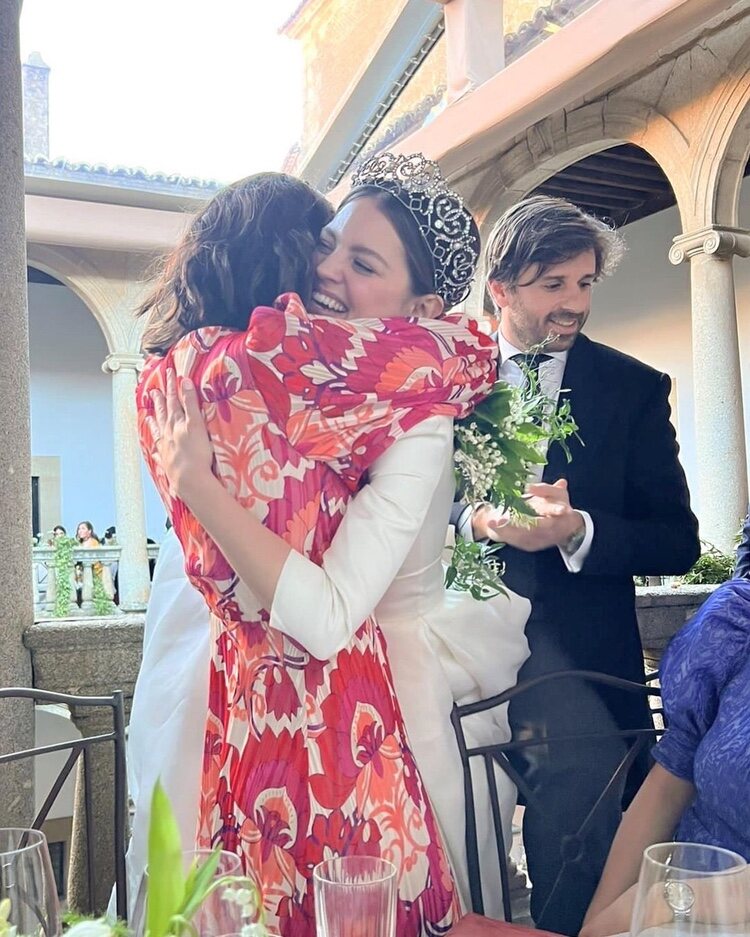 Isabelle Junot y Tamara Falcó en la boda de los Marqueses de Cubas/ Foto: Instagram