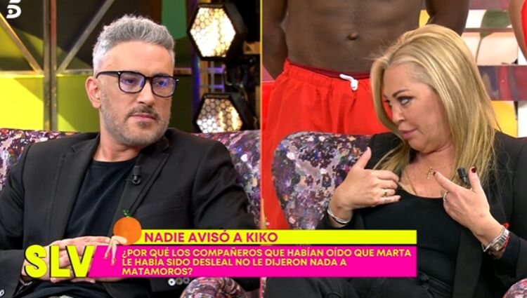 Kiko Hernández se enfada con Belén Esteban por su comentario/ Foto: Telecinco