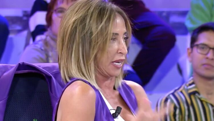 María habla de su información | Foto: telecinco.es