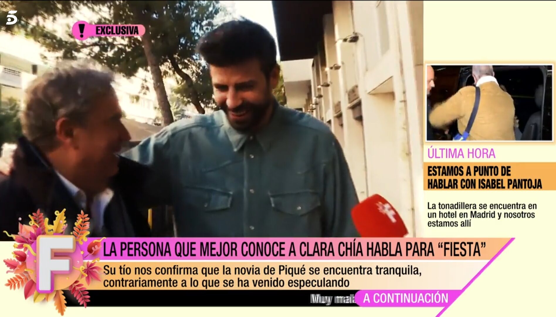 Gerard Piqué para 'Fiesta' / Foto: Telecinco.es