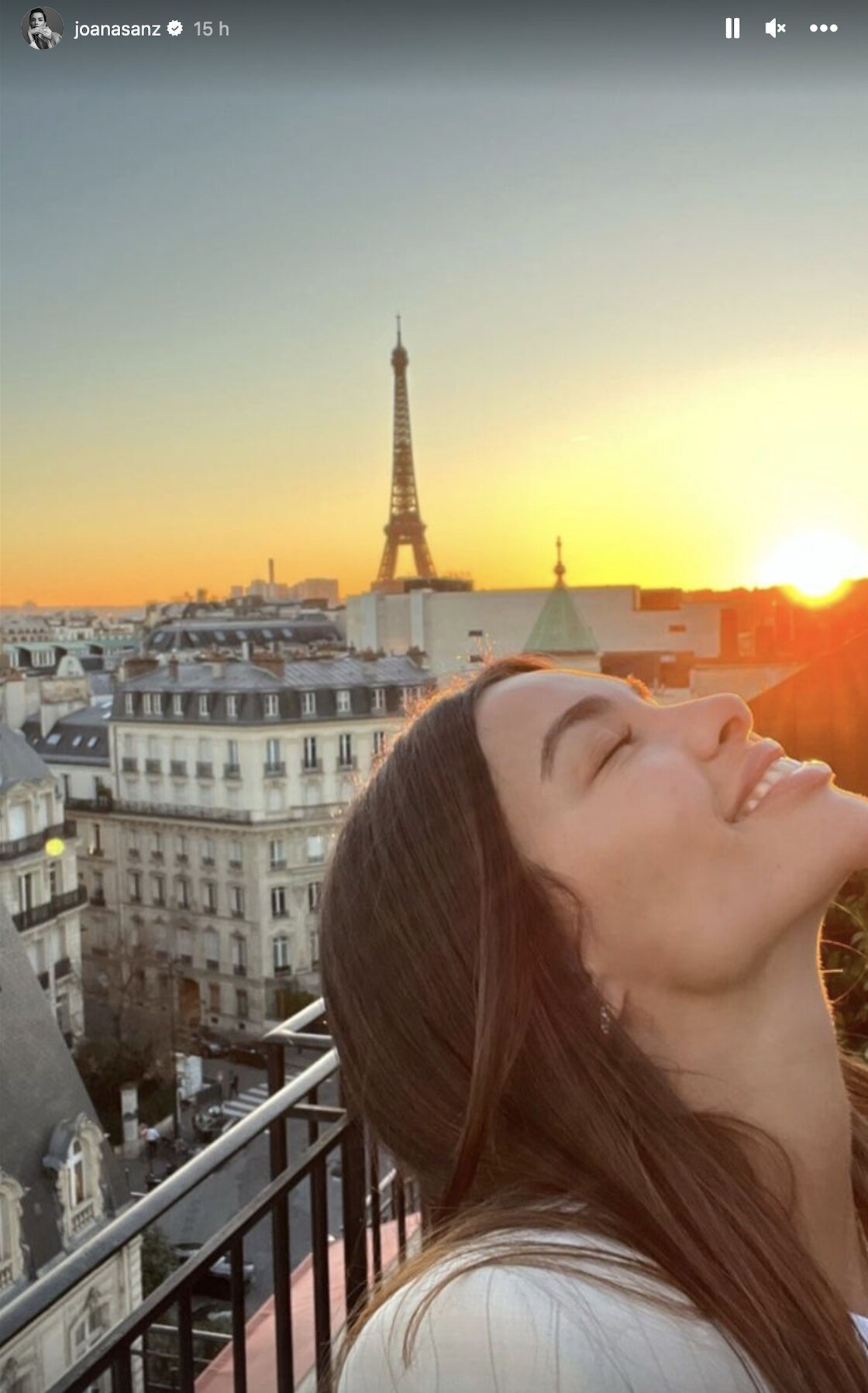 Joana Sanz en París/ Foto: Instagram