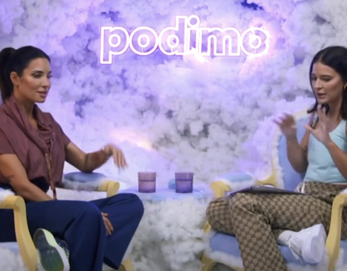 Pilar Rubio y Laura Escanes en el podcast 'Entre el cielo y las nubes'