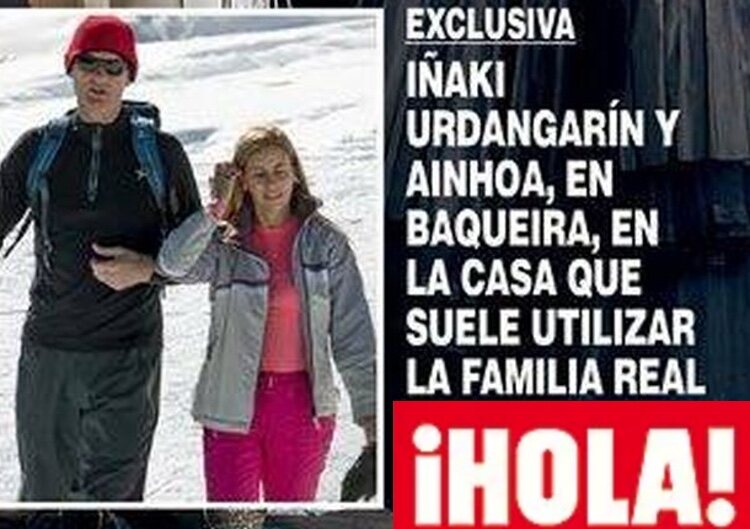 Iñaki Urdangarin y Ainhoa Armentia Baqueira-Beret en ¡Hola!