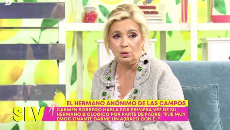 Carmen Borrego habla sobre la relación que tiene con su hermano/ Foto: Telecinco