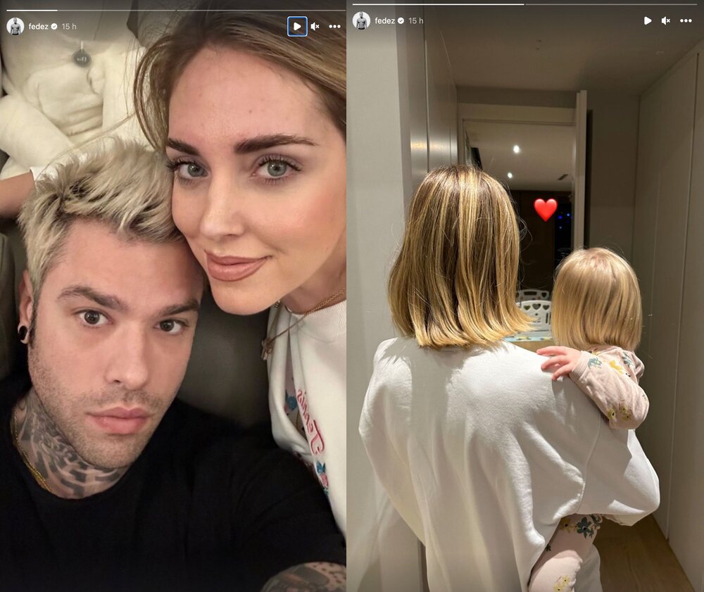 Fedez presume de familia unida tras su retirada de las redes | Fotos: Instagram