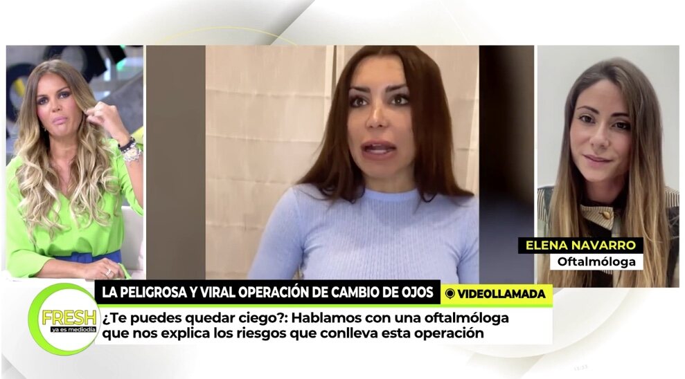 La oftalmóloga explica los riesgos / Foto: Telecinco.es