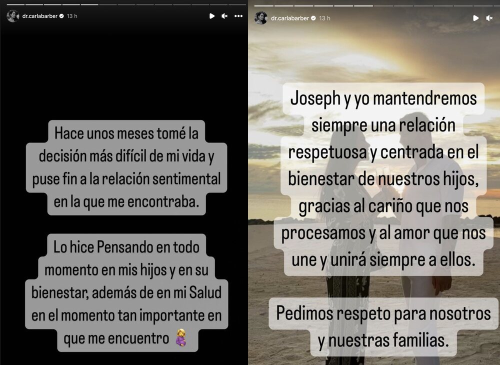 Carla Barber ha puesto fin a la relación con el padre de sus hijos | Foto: Instagram