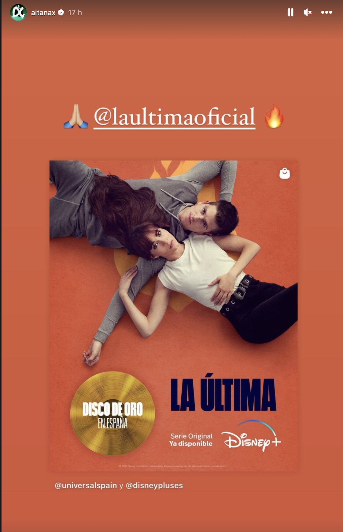 El logro de 'La última' que ha celebrado Aitana Ocaña/ Foto: Instagram