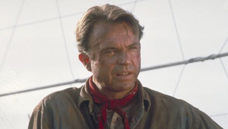 Sam Neill en un fotograma de 'Parque Jurásico'