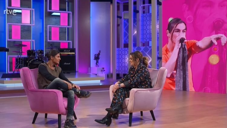 Julio Iglesias Jr en el programa 'Plan de Tarde' con Toñi Moreno/ Foto: RTVE