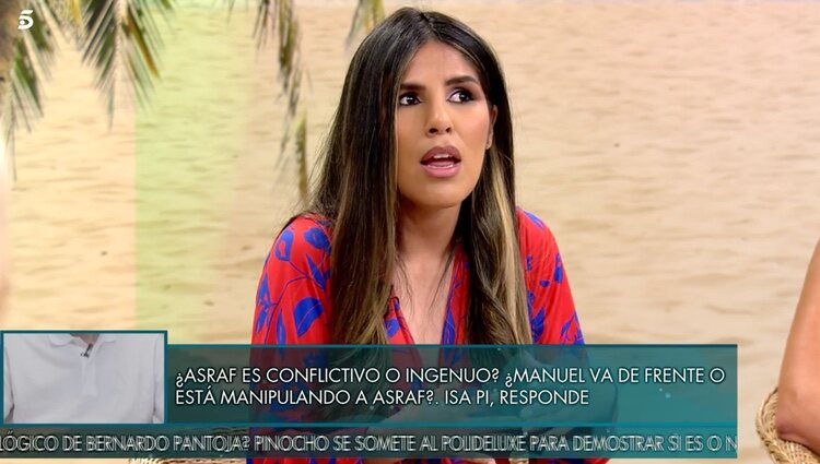 Isa Pantoja defiende a su novio, Asraf Beno, durante su paso por 'Supervivientes 2023' | Foto: Telecinco