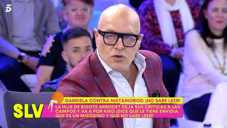 Kiko Matamoros le contesta a Gabriela Arrocet/ Foto: Telecinco