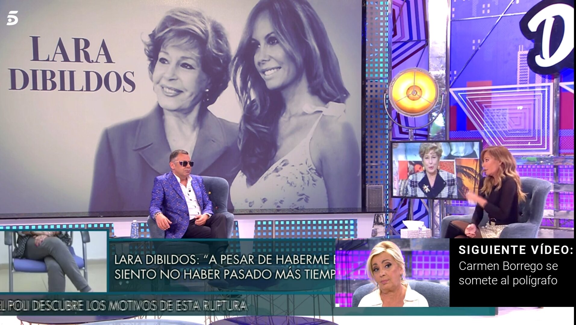 Lara Dibildos se sincera con Jorge Javier / Foto: Telecinco.es