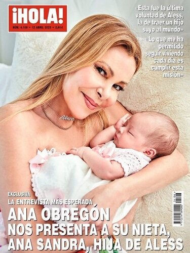 Portada de la revista ¡Hola! en la que Ana Obregón presenta a su nieta, Ana Sandra | Foto: ¡Hola!