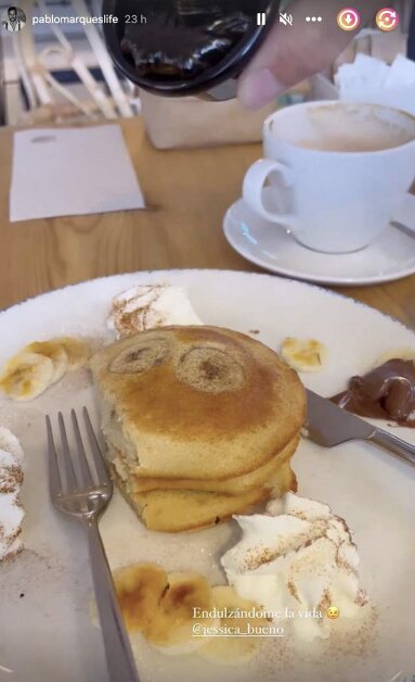 El desayuno de Pablo Marqués/ Foto: Instagram