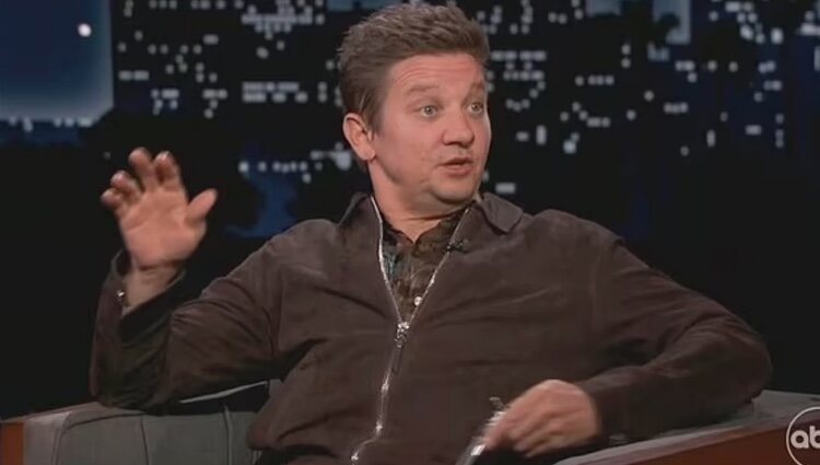 Jeremy Renner en el programa de Jimmy Kimmel | ABC