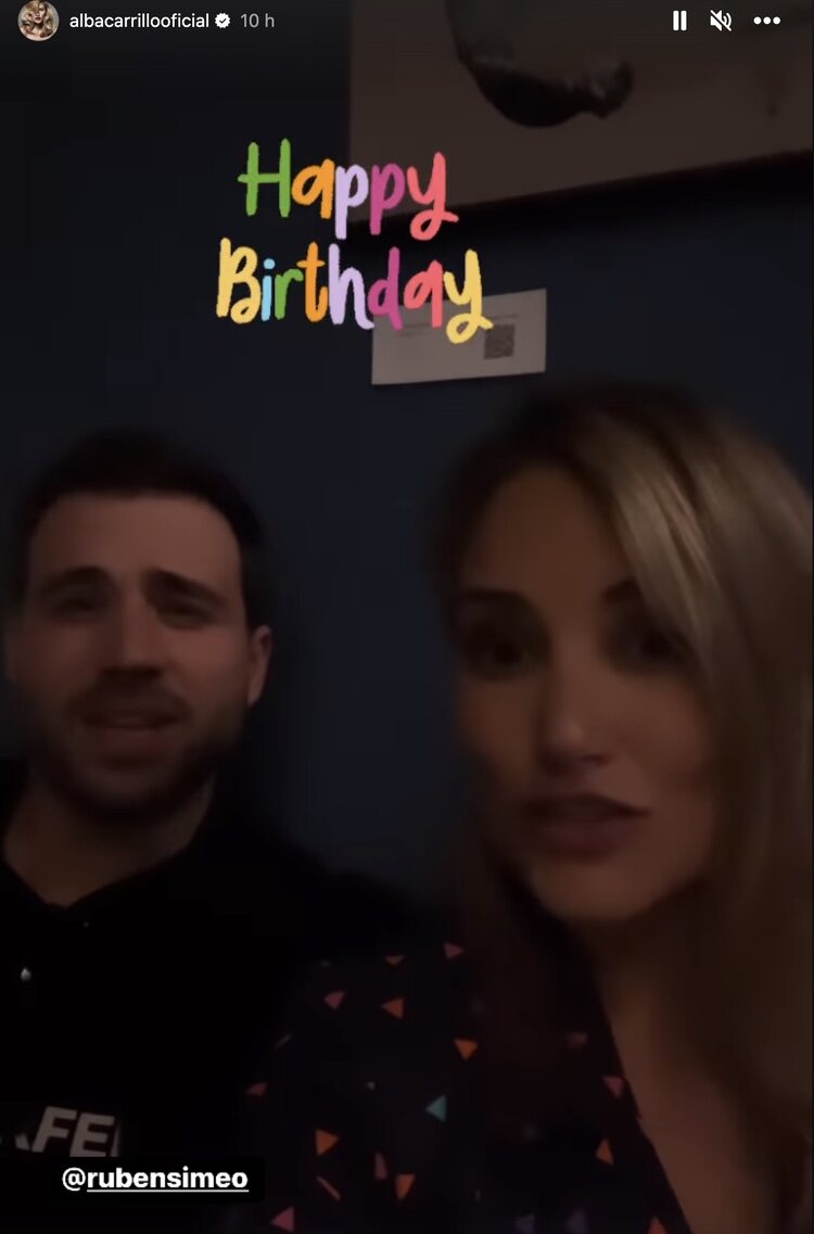 Alba en un vídeo con Rubén | Instagram