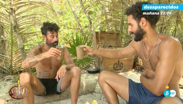 Asraf Beno y Diego Pérez firman la paz | Foto: Telecinco