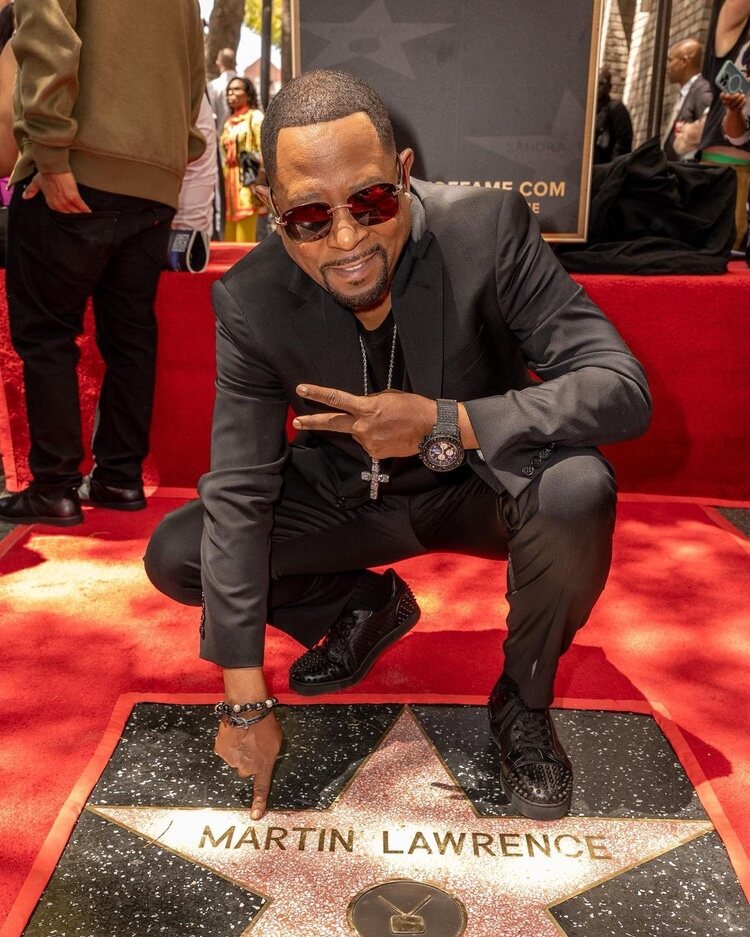 Martin Lawrence con su estrella | Instagram