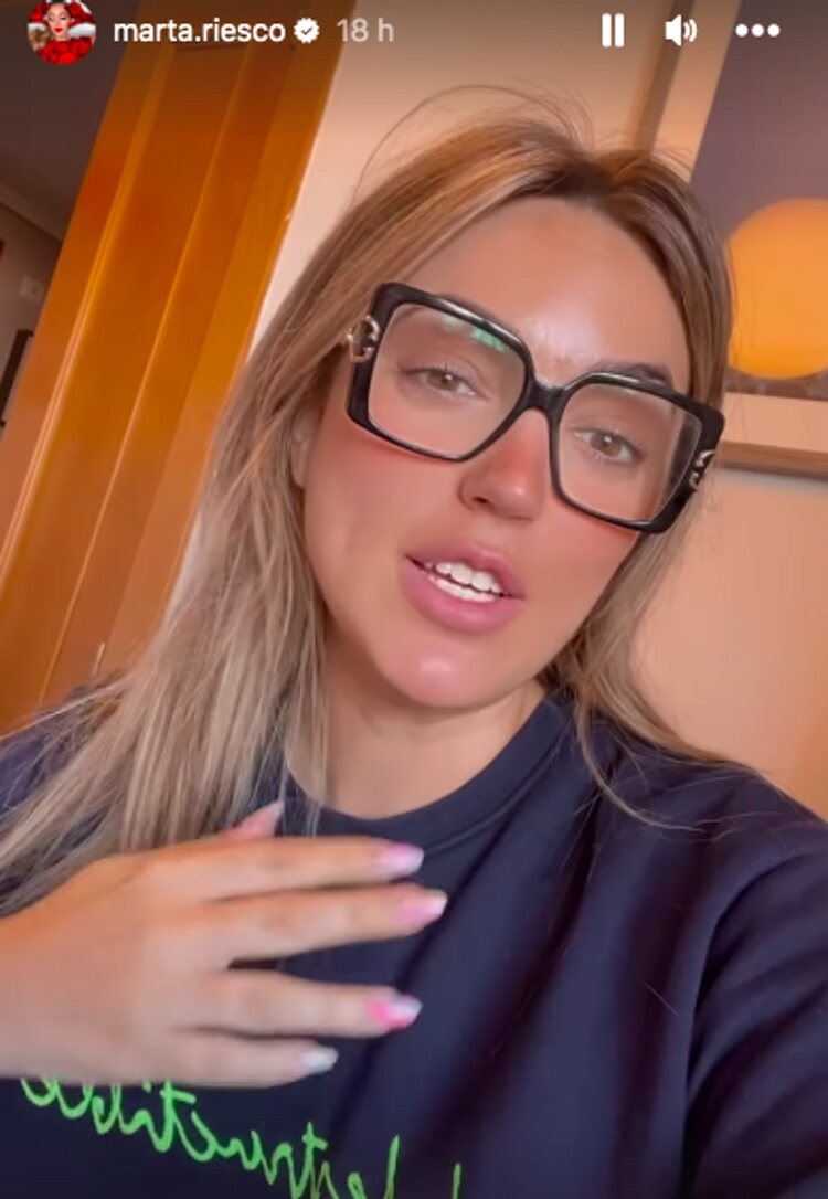 Marta Riesco habla en sus redes | Instagram