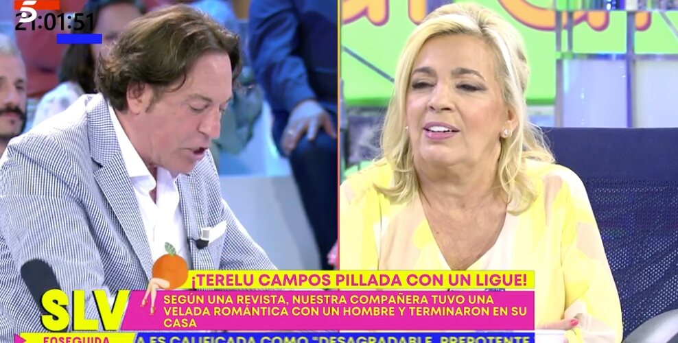 Pipi Estrada leyendo el mensaje / Foto: Telecinco