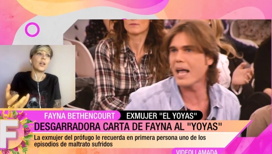 Fayna Bethencourt en 'Fiesta' le manda un mensaje a 'El Yoyas'/ Foto: Telecinco