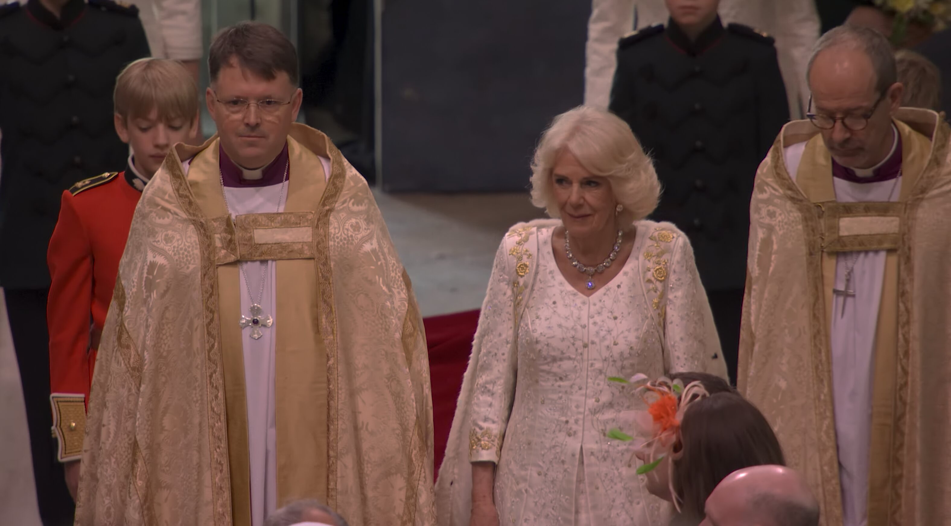 Camilla en la Abadía de Westminster