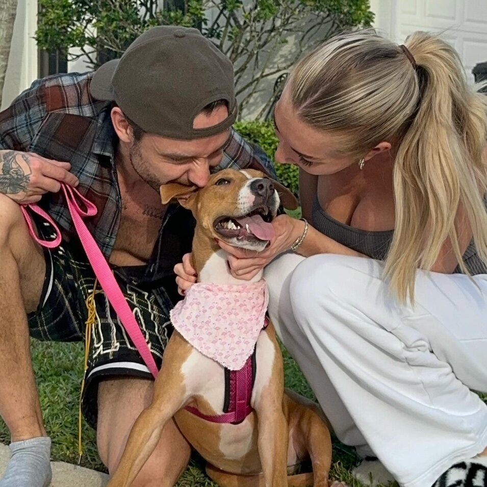 Liam, Kate y su perrita Nala | Instagram