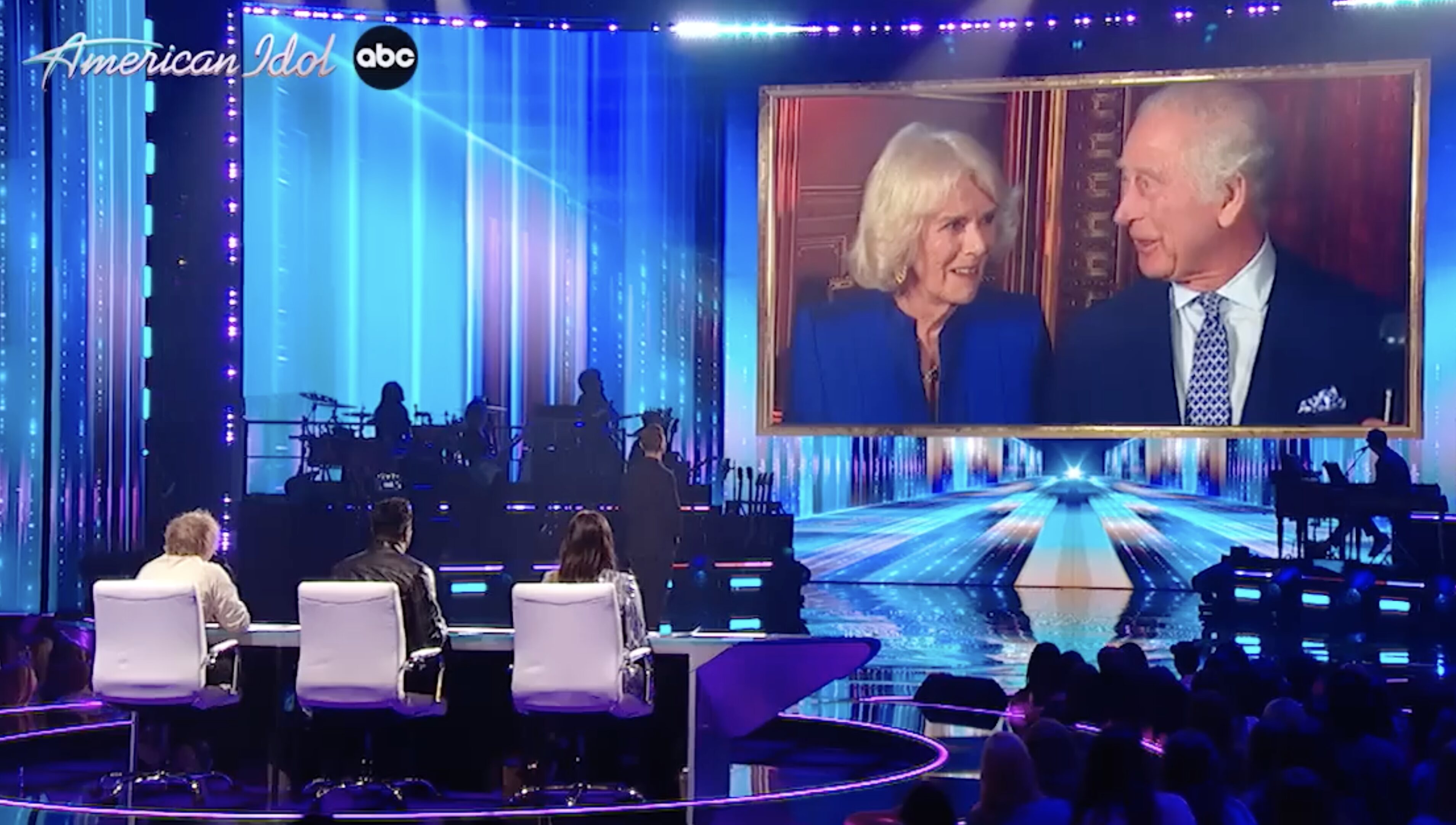 La aparición de los Reyes Carlos y Camilla en 'American Idol'