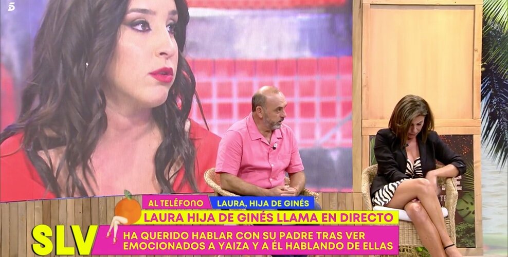 Ginés y Yaiza se emocionan con la llamada de Laura / Foto: Telecinco.es