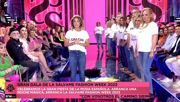 Los colaboradores homenajean a 'Sálvame' | Foto: Telecinco