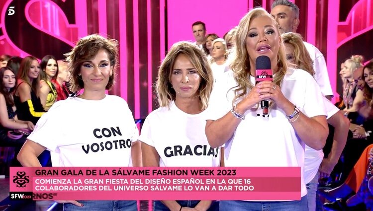 Belén Esteban toma la palabra en la 'SFW2023' | Foto: Telecinco