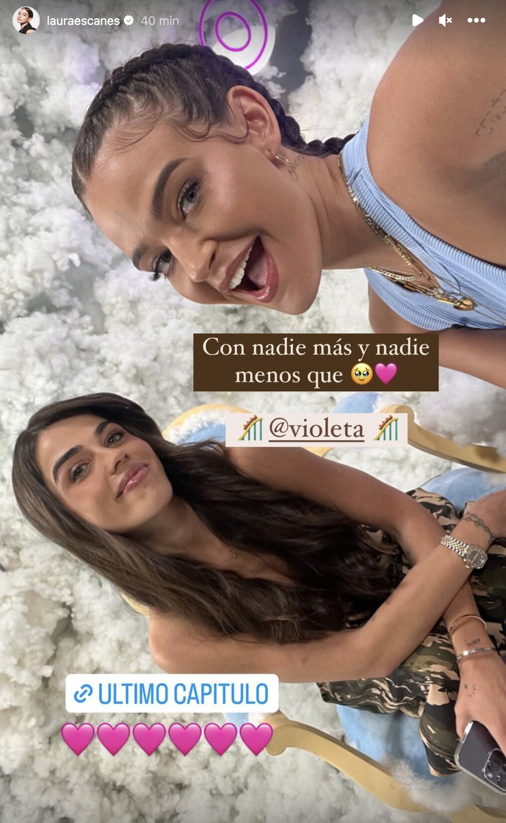 Violeta Mangriñán habla con Laura Escanes en su podcast/ Foto: Instagram