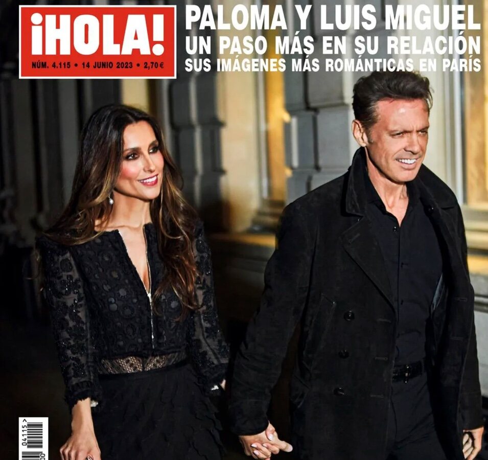 Paloma Cuevas y Luis Miguel, cogidos de la mano en París en ¡Hola!