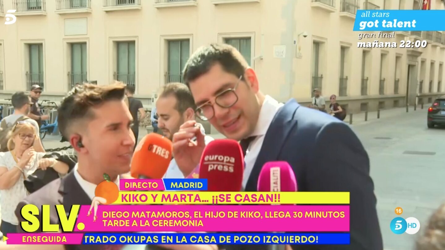 Diego Matamoros en la boda de su padre / Foto: Telecinco