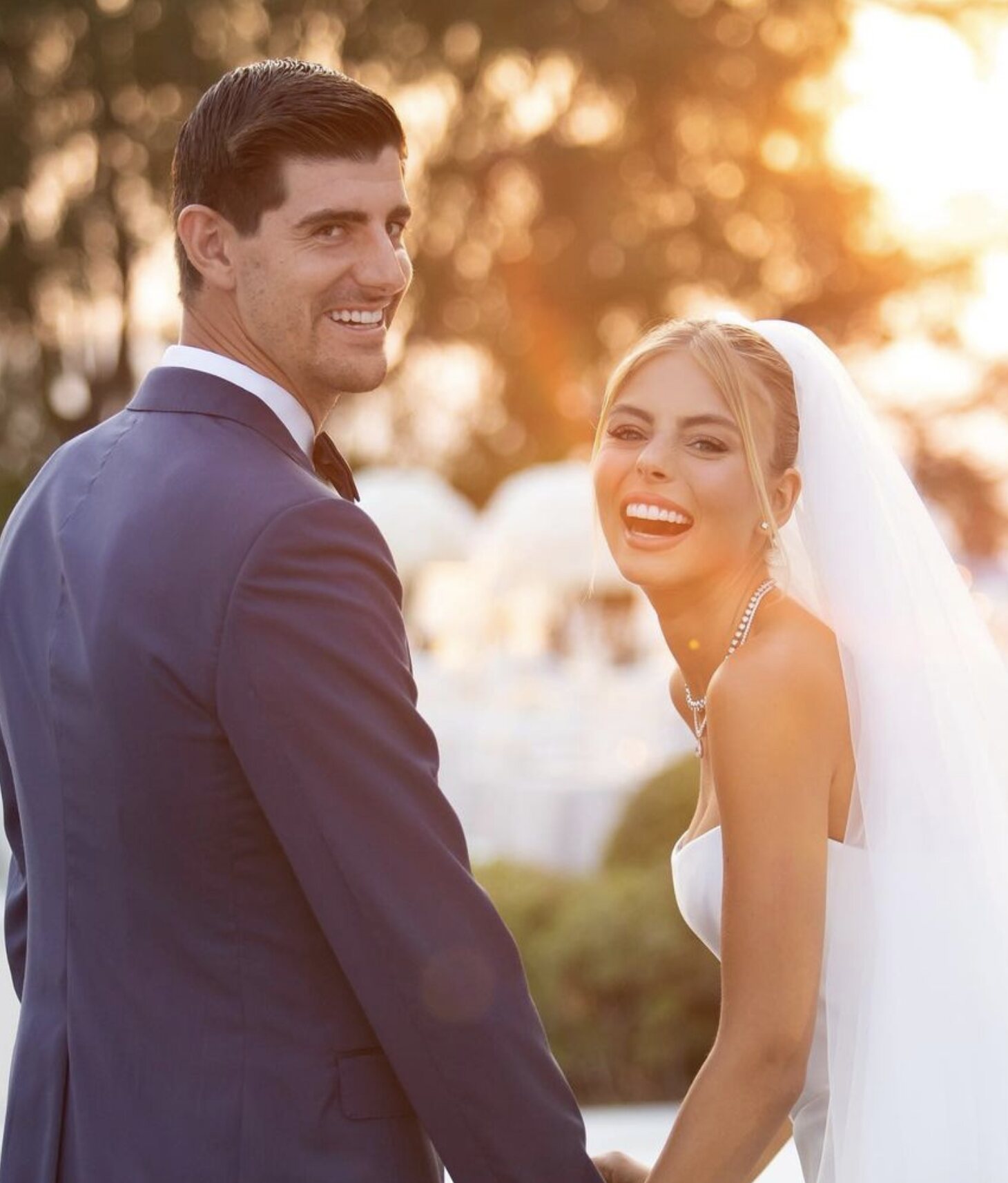 Thibaut Courtois y Mishel Gerzig, felices tras darse el 'sí, quiero'/ Foto: Instagram