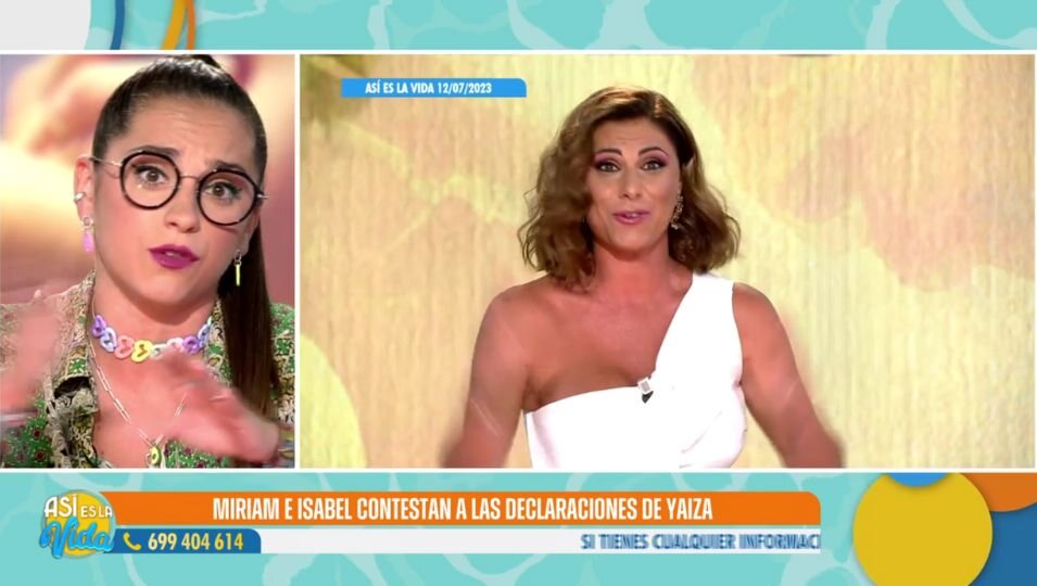 Miriam Corregüela responde a las críticas de Yaiza Martín en 'Así es la vida' | Foto: Telecinco.es