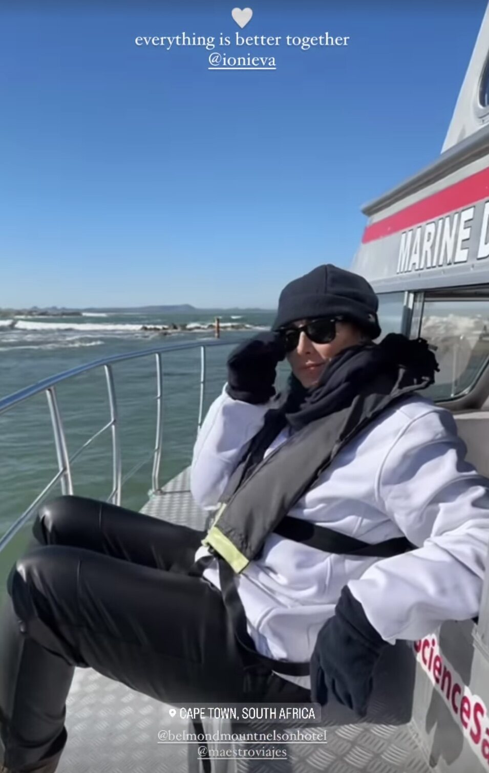 Tamara Falcó en barco en luna de miel | Instagram